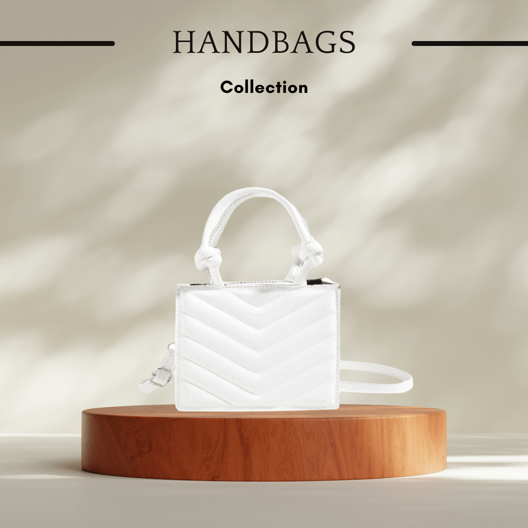 Stylish Women's Handbags Collection in White - SensorySoft