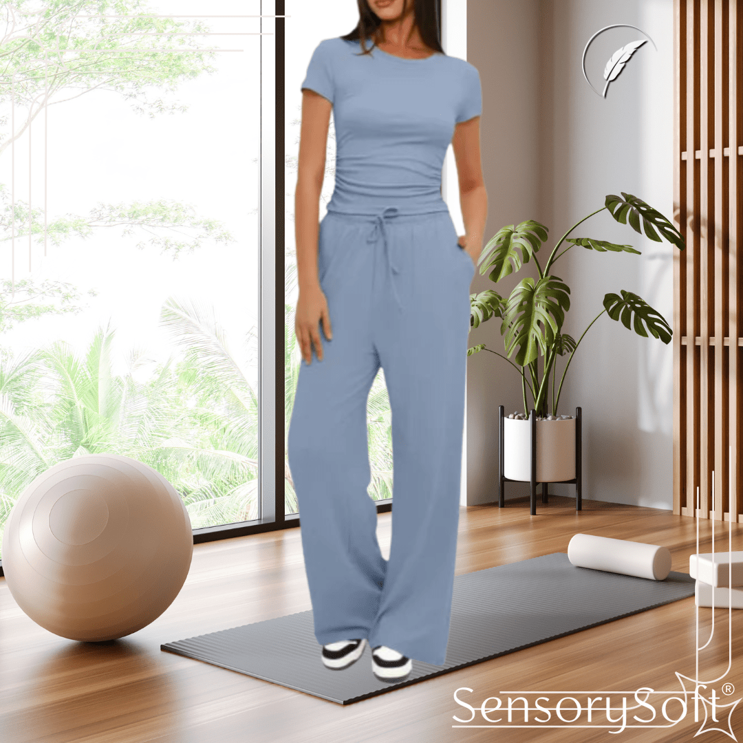 Summer Sportswear Two - Piece Set for Women - SensorySoft