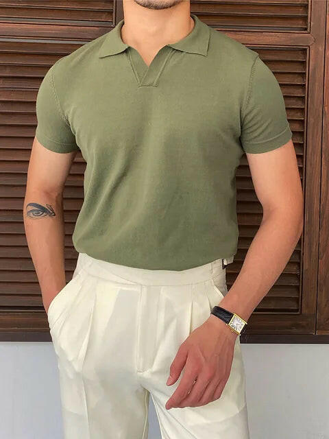 Summer Style with Short Sleeve Men's Fashion Polo Shirts - SensorySoft