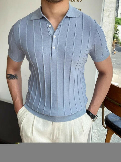 Summer Style with Short Sleeve Men's Fashion Polo Shirts - SensorySoft