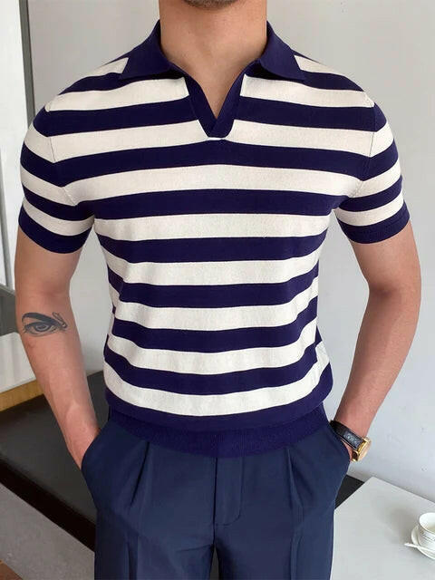 Summer Style with Short Sleeve Men's Fashion Polo Shirts - SensorySoft