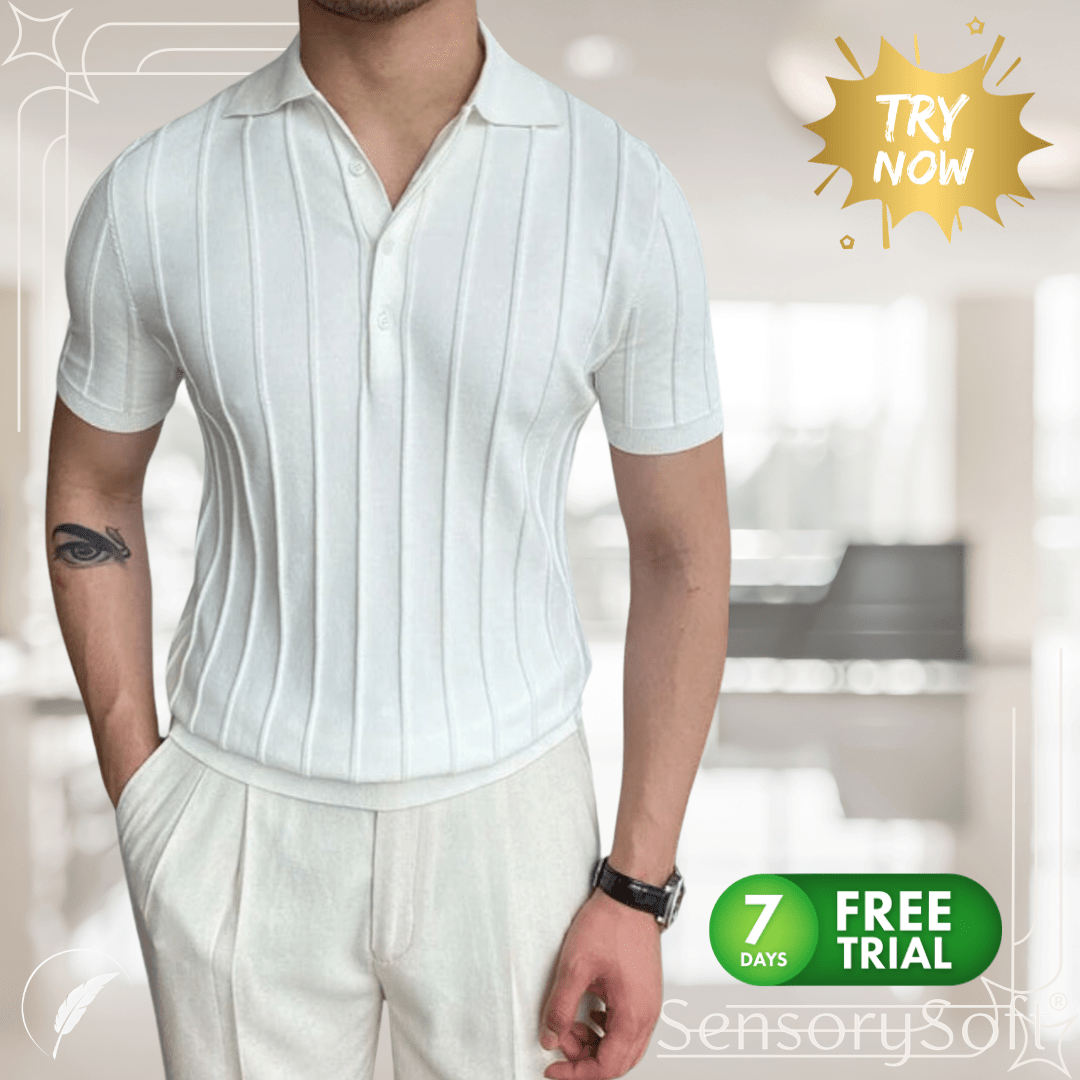 Summer Style with Short Sleeve Men's Fashion Polo Shirts - SensorySoft