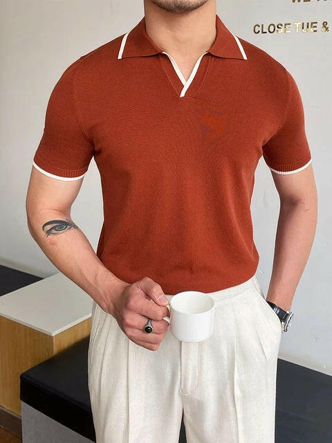 Summer Style with Short Sleeve Men's Fashion Polo Shirts - SensorySoft