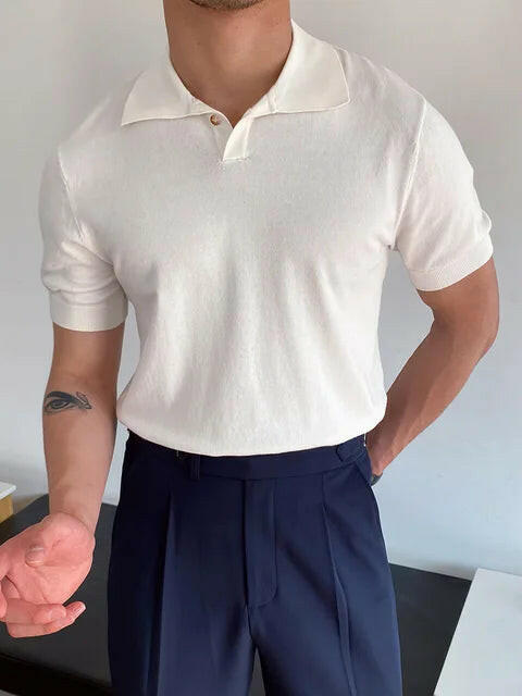 Summer Style with Short Sleeve Men's Fashion Polo Shirts - SensorySoft