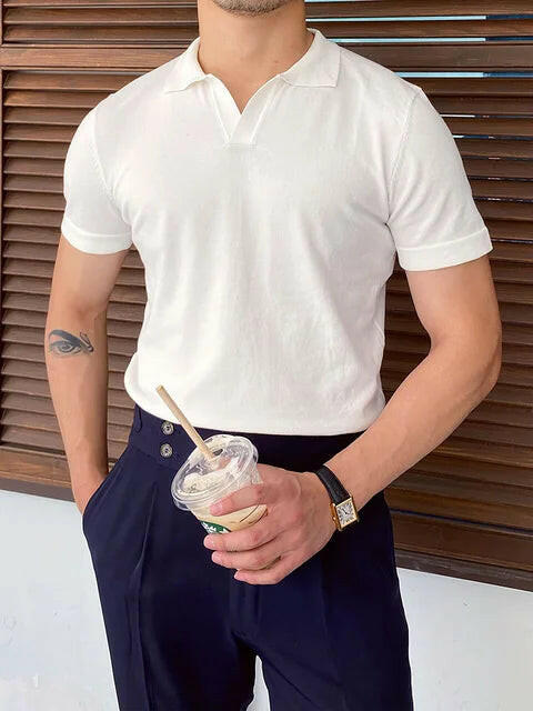 Summer Style with Short Sleeve Men's Fashion Polo Shirts - SensorySoft