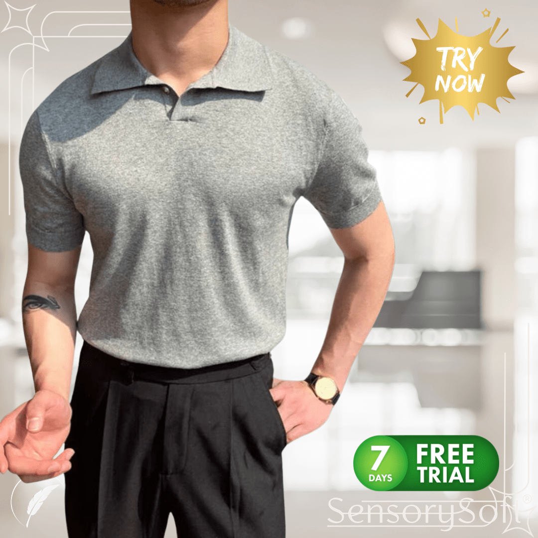 Summer Style with Short Sleeve Men's Fashion Polo Shirts - SensorySoft