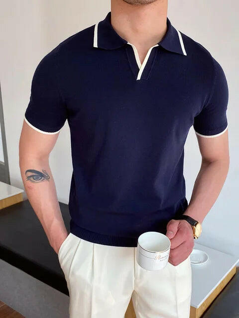 Summer Style with Short Sleeve Men's Fashion Polo Shirts - SensorySoft