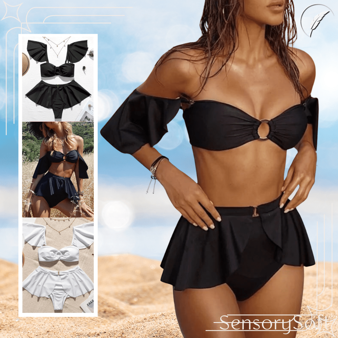 Swimsuit High Waist Bikini – Traditional Black - SensorySoft