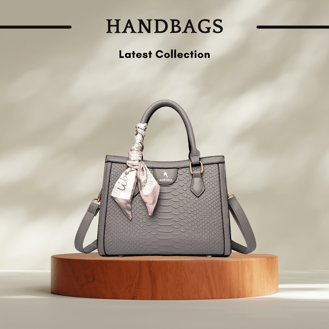 Textured Silk Scarf Pattern Crossbody Handbag In Sophisticated Gray - SensorySoft