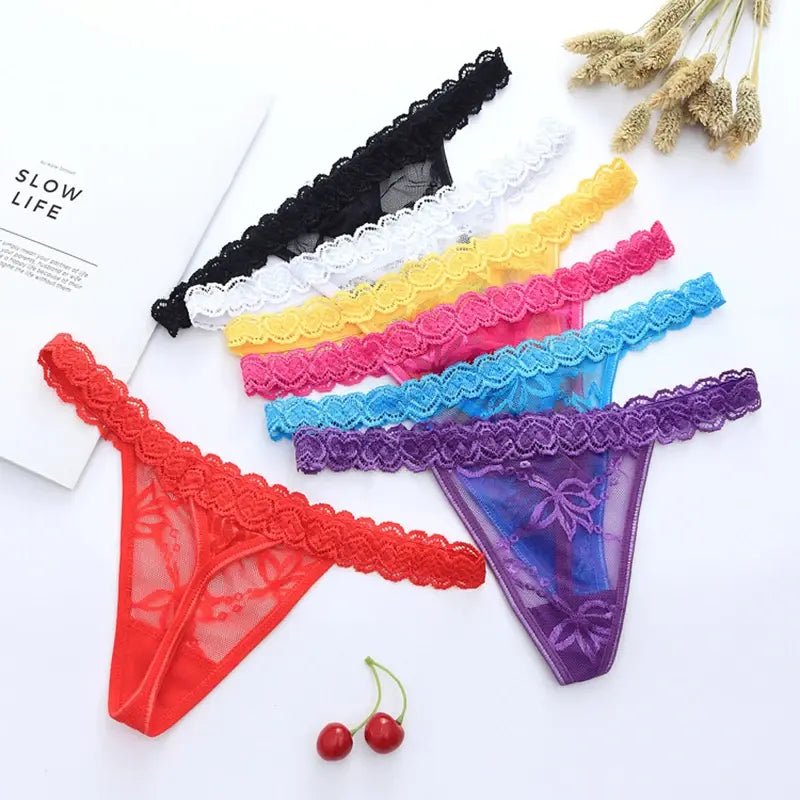 Thong Lace Bikini Panties - Multiple Colors - Only $9.99ea - SensorySoft