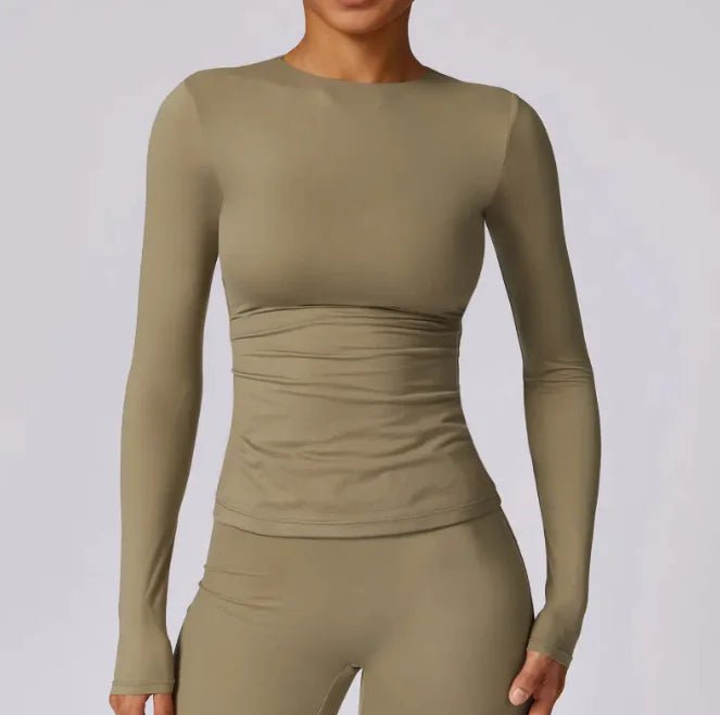 Tight Long Sleeve Yoga Leisure Workout Clothes - SensorySoft
