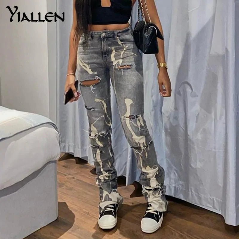 Trendy High - Waisted Skinny Jeans – Bold, Stylish, and Flattering - SensorySoft