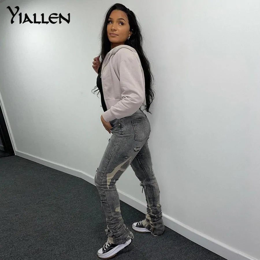 Trendy High - Waisted Skinny Jeans – Bold, Stylish, and Flattering - SensorySoft