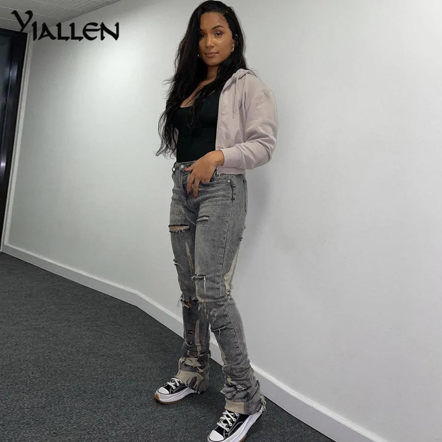 Trendy High - Waisted Skinny Jeans – Bold, Stylish, and Flattering - SensorySoft