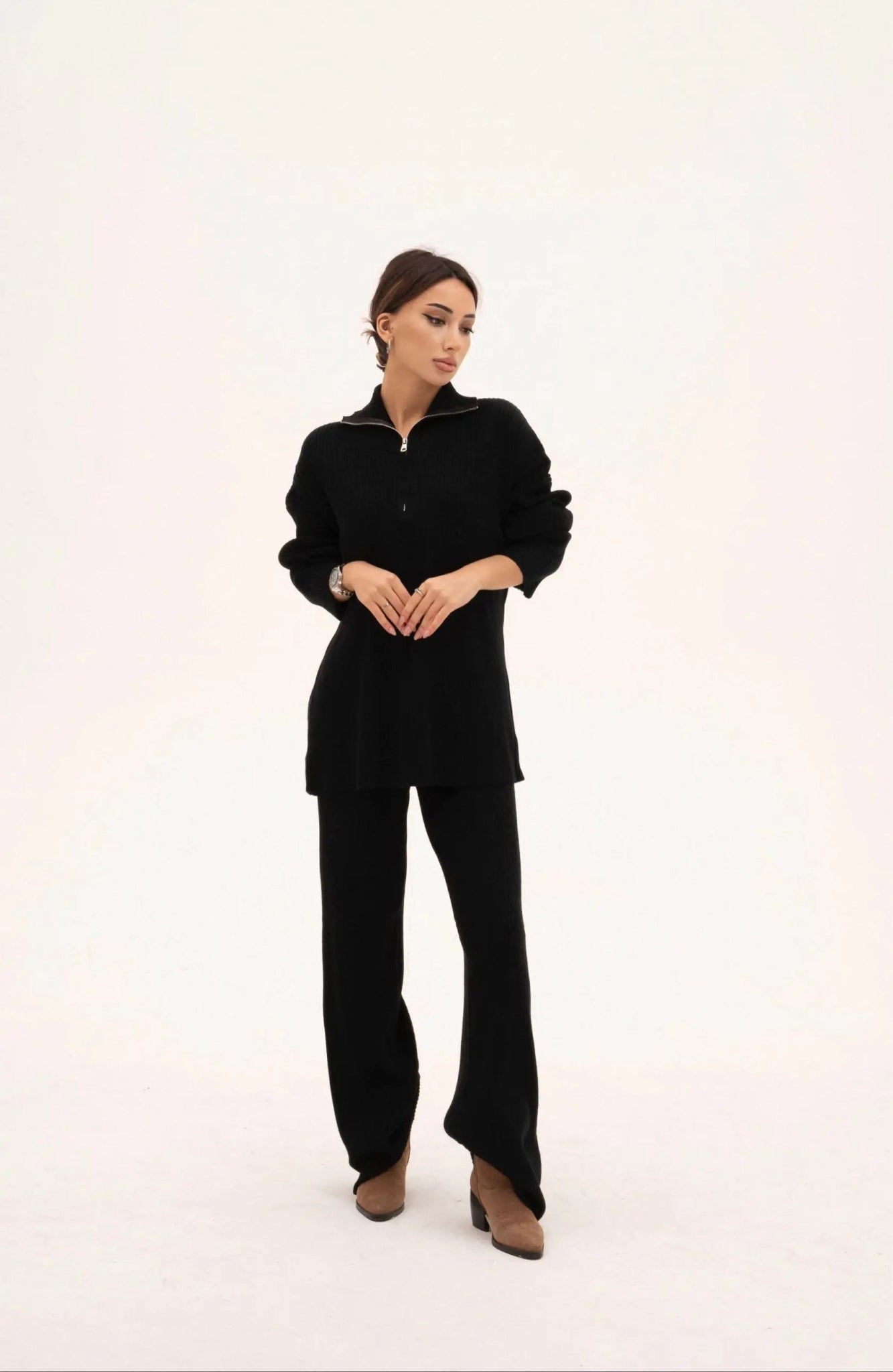 Two - Piece Knitted Pant Set for Women - SensorySoftShop