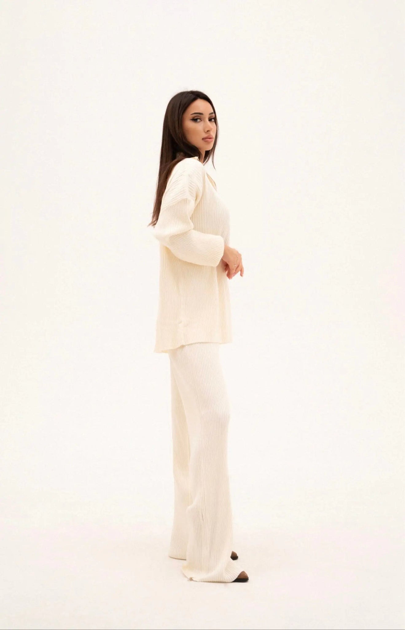 Two - Piece Knitted Pant Set for Women - SensorySoftShop