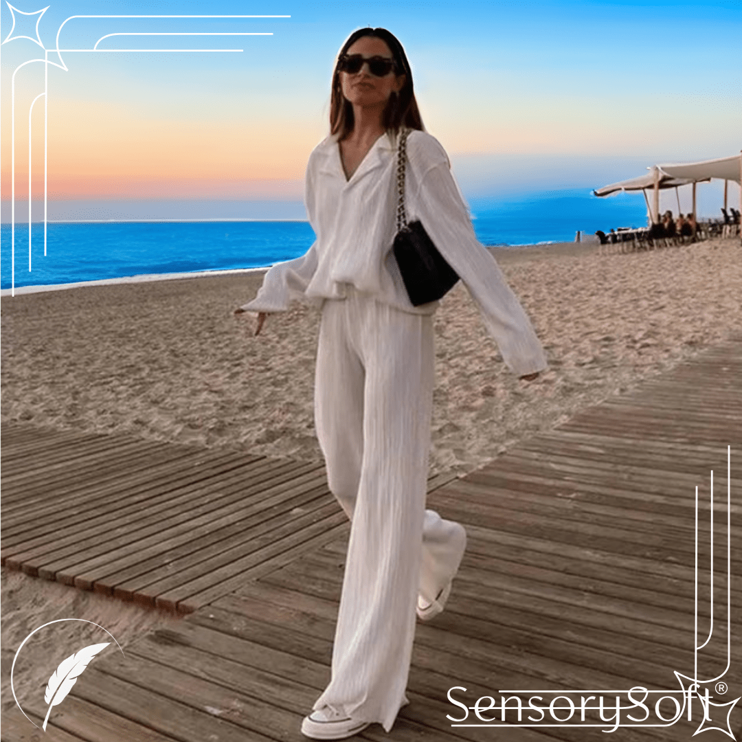 Two Piece Long Sleeve Suit - SensorySoftShop