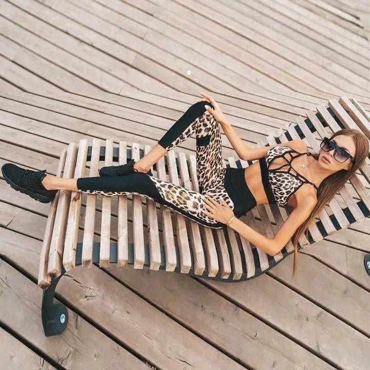 Ultra Leopard Fitness 2 Piece Set - SensorySoftShop