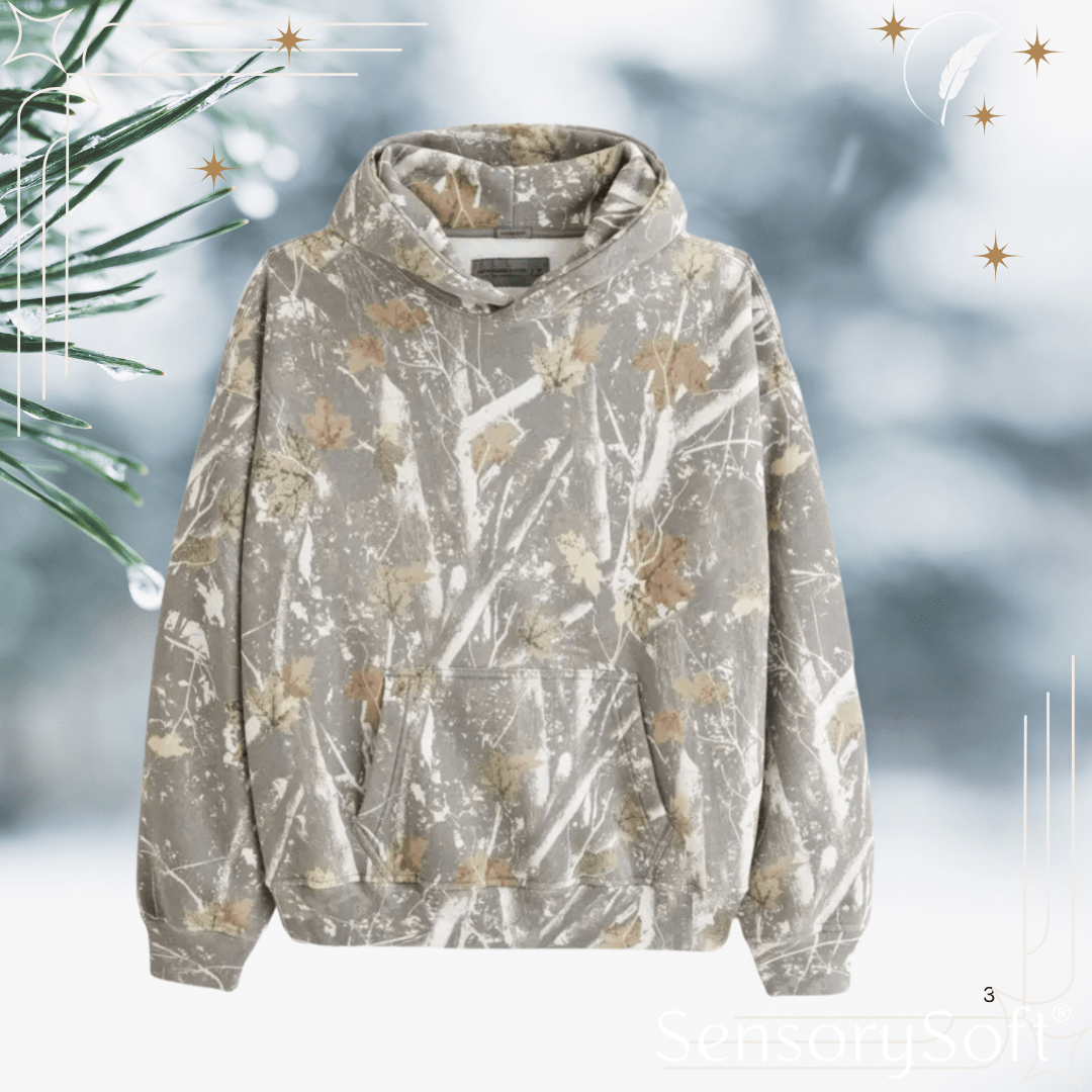Unisex Camo Hoodie – Bold, Stylish, and Comfortable - SensorySoft