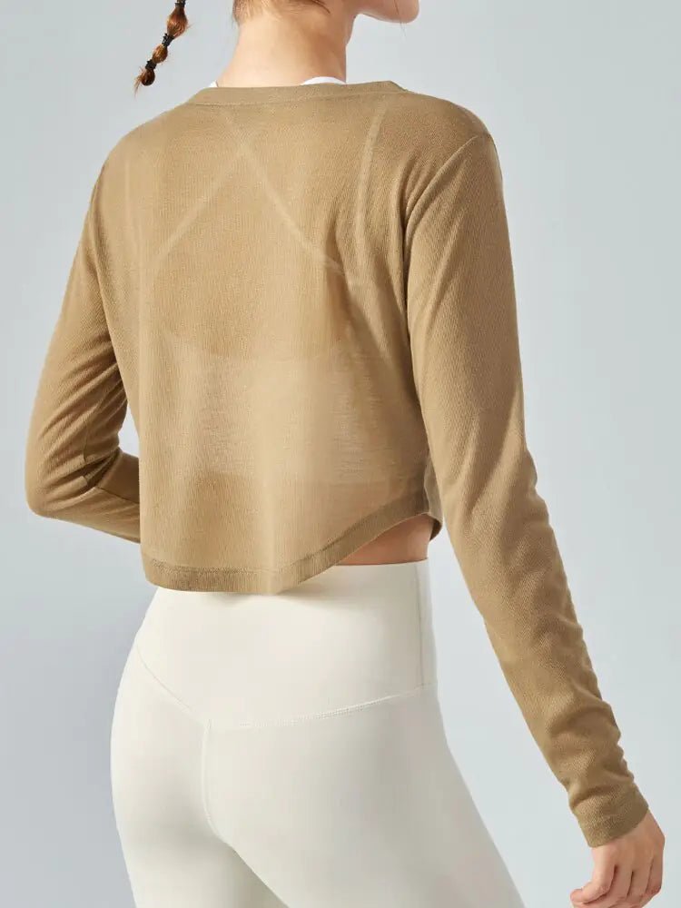 V - Neck Yoga Top Sports Shirts - Short & Long Sleeved design - SensorySoft