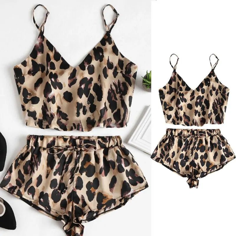 Vintage Leopard Printed Sleepwear - SensorySoftShop