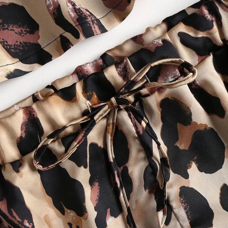 Vintage Leopard Printed Sleepwear - SensorySoftShop