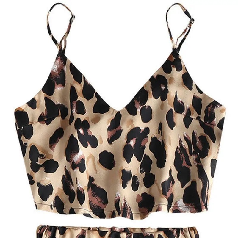 Vintage Leopard Printed Sleepwear - SensorySoftShop