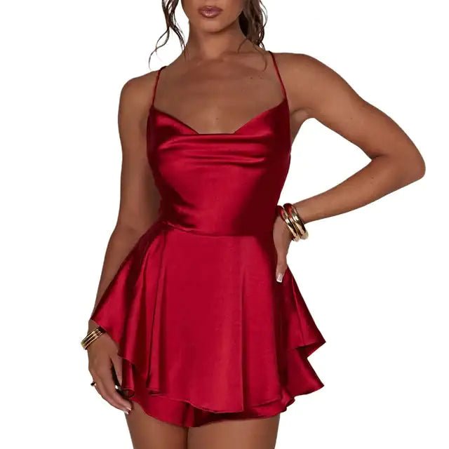 Vintage Silk Charm Satin Bodysuit - SensorySoft