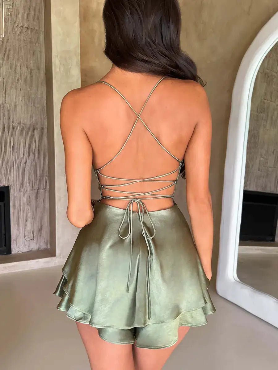 Vintage Silk Charm Satin Bodysuit - SensorySoft