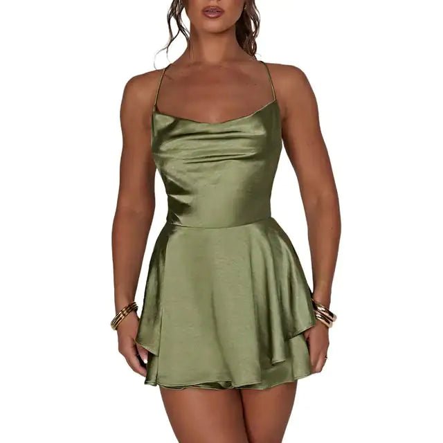 Vintage Silk Charm Satin Bodysuit - SensorySoft