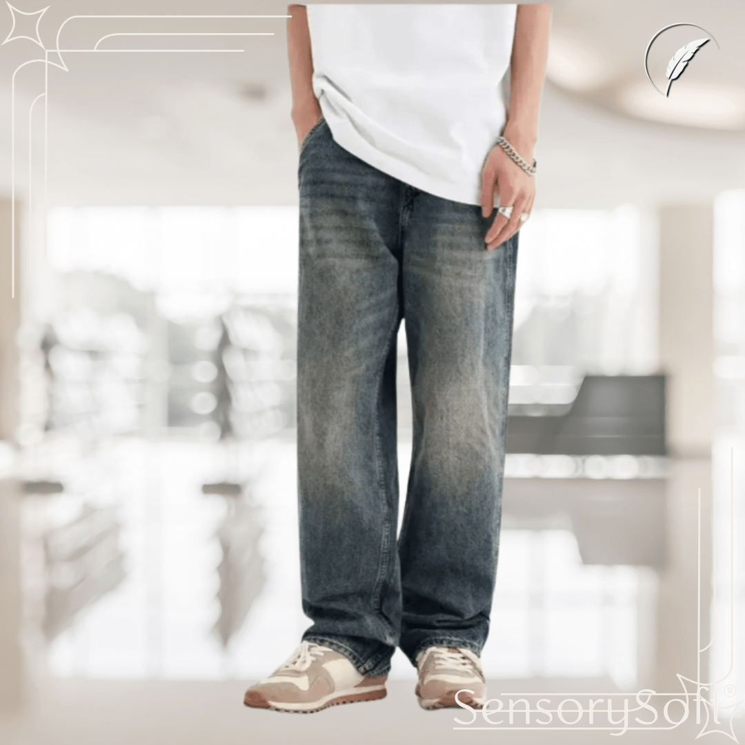 Vintage Washed Jeans – Timeless Style Meets Everyday Comfort - SensorySoft