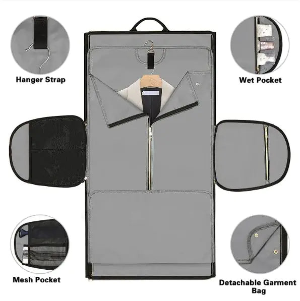 Wear - Resistant Folding Suit Storage Bag - SensorySoftShop