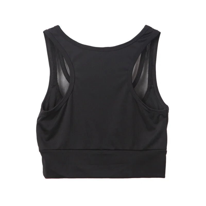 Wholesale Women's Mesh Patchwork Sports Bra Tank Tops - SensorySoft