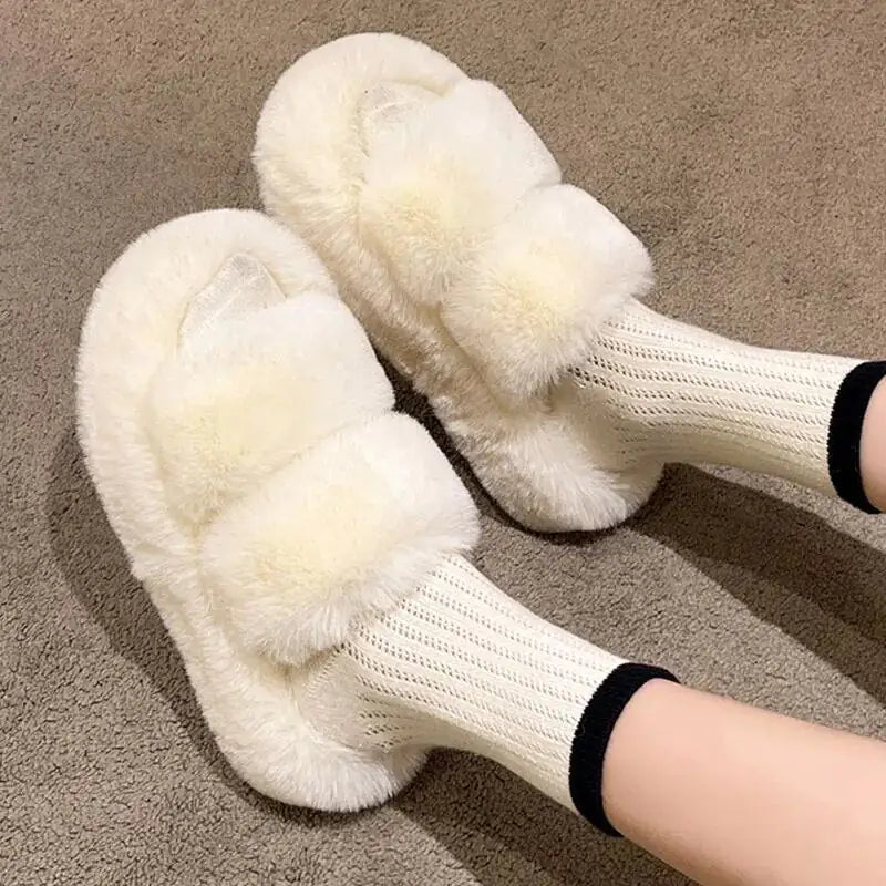 Winter Fluffy Slippers - SensorySoftShop
