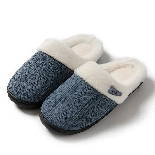 Winter Furry Slippers Indoor Outdoor Fluffy Suede - SensorySoftShop