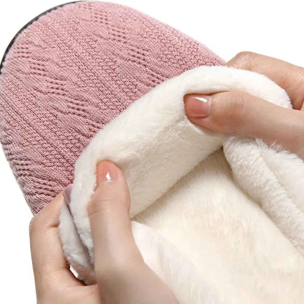 Winter Furry Slippers Indoor Outdoor Fluffy Suede - SensorySoftShop