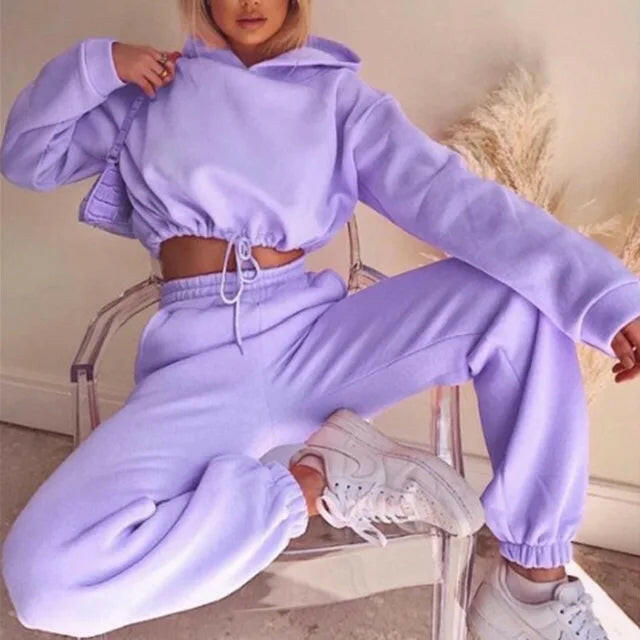 Winter Two Piece Sets Women Tracksuit - SensorySoftShop