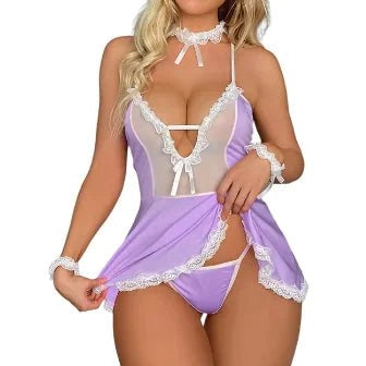 Women Luxury Bra Panty Sleepwear Lingerie - SensorySoftShop