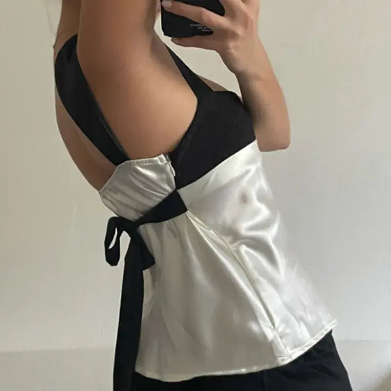 Women Satin Clothes Camisole Crop Tops Summer - SensorySoftShop