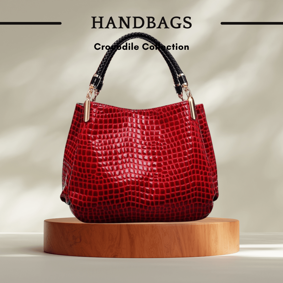 Women's 2025 Crocodile Pattern Handbag and Shoulder Bag - SensorySoft