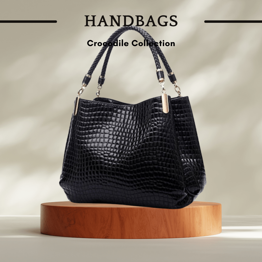 Women's 2025 Crocodile Pattern Handbag and Shoulder Bag - SensorySoft