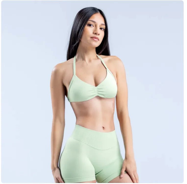 Women's Halter Back Sports Bra - SensorySoft