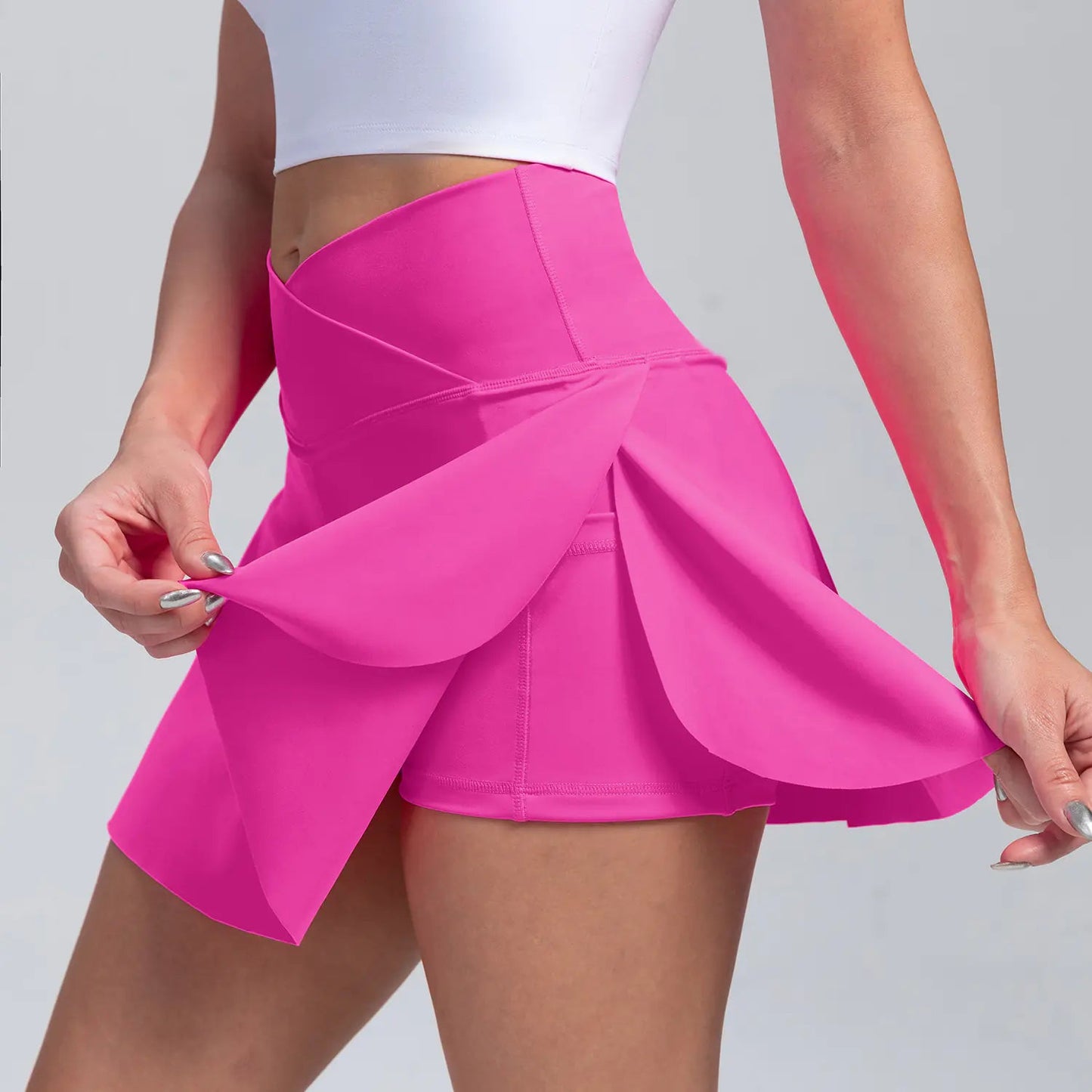 Women's High - Waist Yoga Skirt Shorts - SensorySoftShop