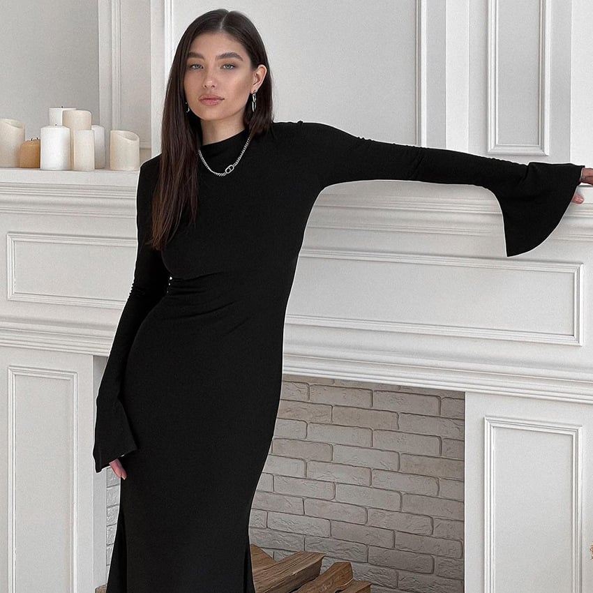 Women's Knitted Bodycon Dress - SensorySoft