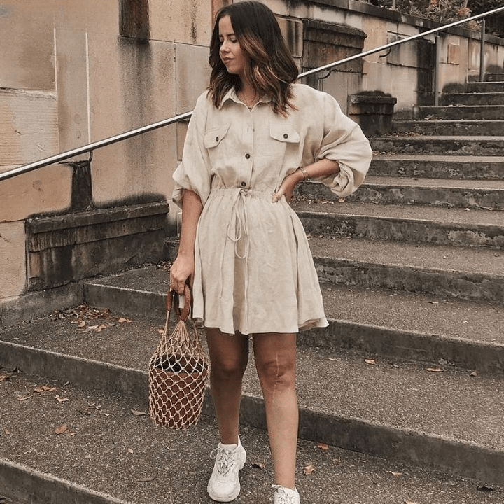 Women's Linen Cotton Summer Dress - SensorySoft