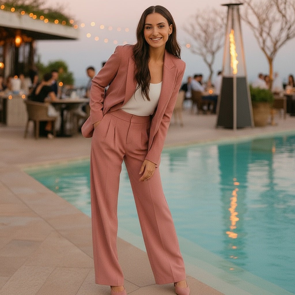 Women's Loose Casual High Waist Wide Leg Suit Pants - SensorySoftShop