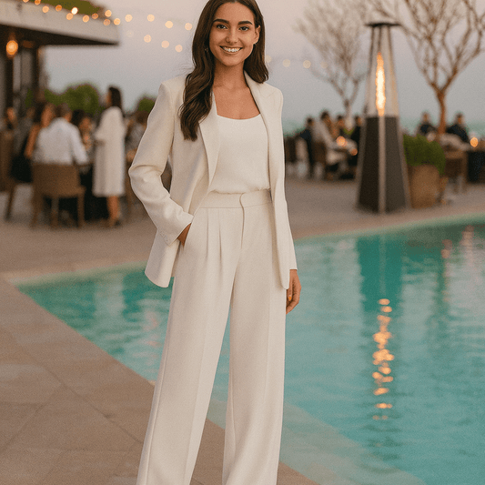 Women's Loose Casual High Waist Wide Leg Suit Pants - SensorySoftShop