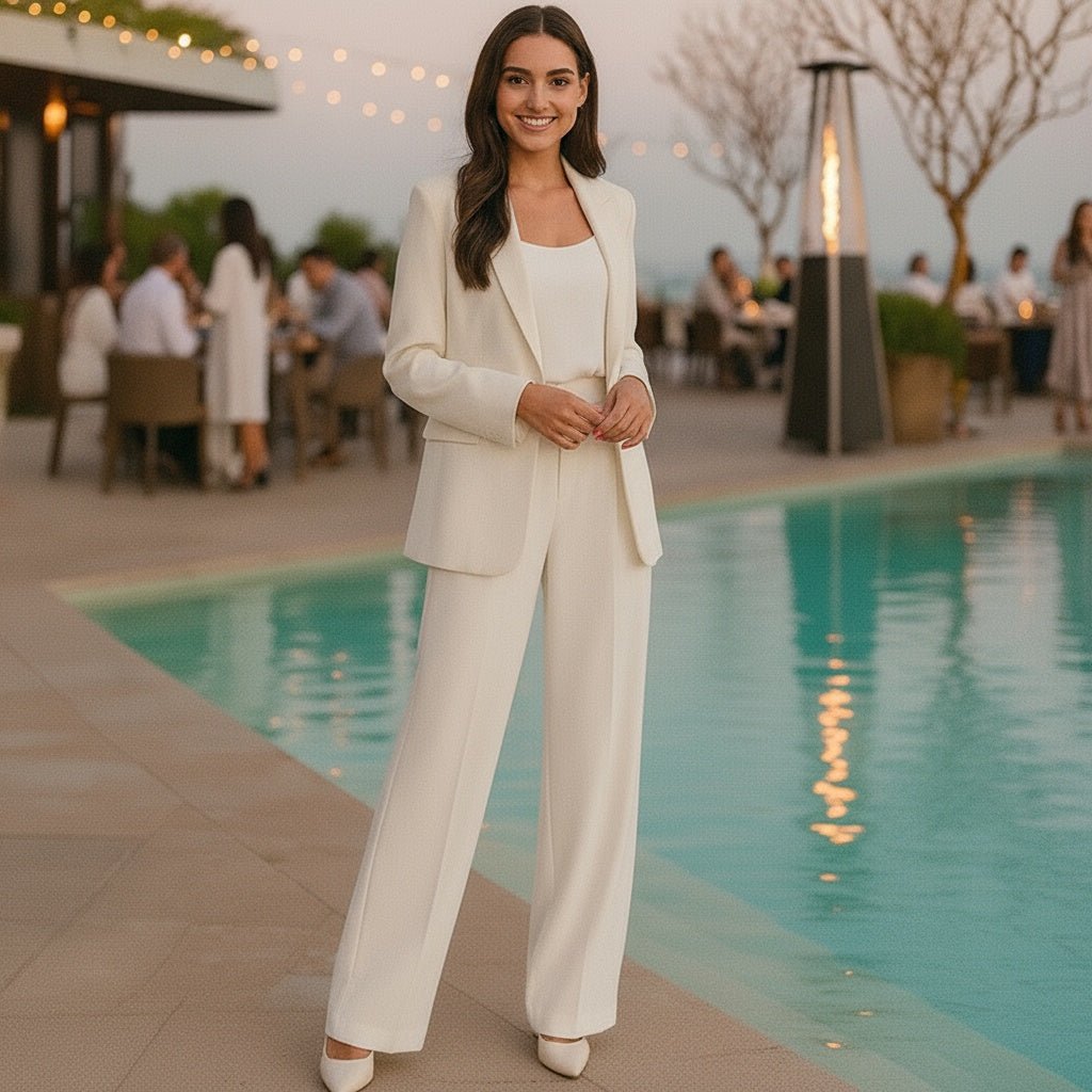 Women's Loose Casual High Waist Wide Leg Suit Pants - SensorySoftShop