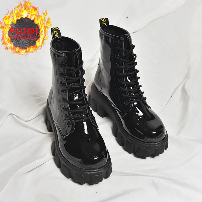 Women's Martin Boots - Stylish Thick - Soled Short Boots - SensorySoft