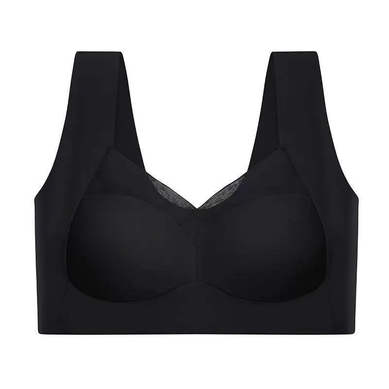 Women's One - piece Fixed Latex Cups Non - marking Sports Bra - SensorySoft